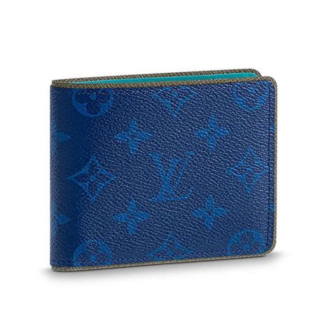 louis vuitton wallet men blue|louis vuitton bifold wallet men.